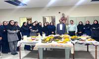 برگزاری جشنواره غذا مربوط به درس اصول تغذیه رشته کاردانی درمرکز آموزشگاه بهورزی